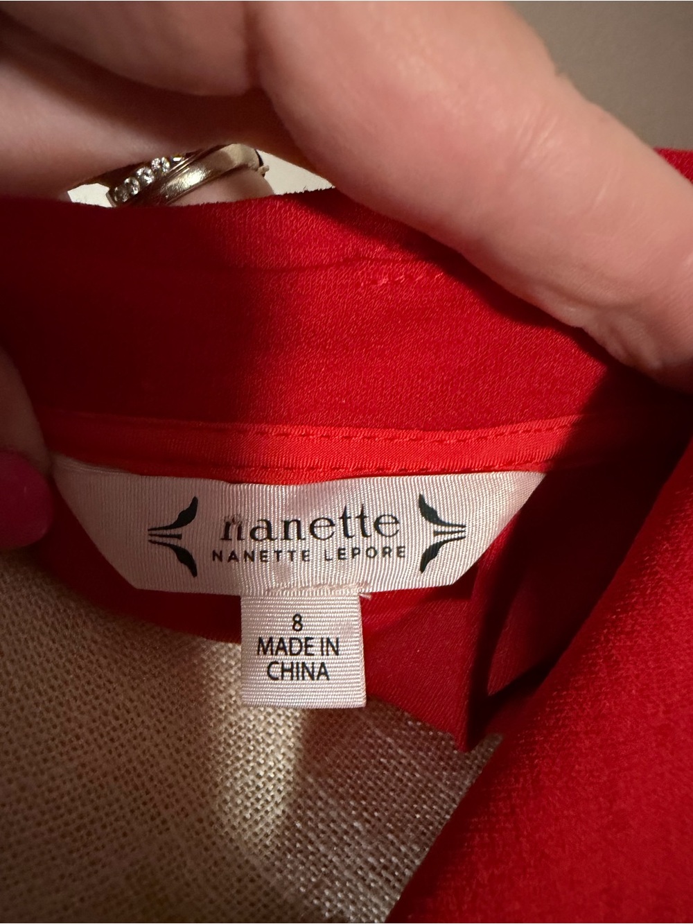 Nanette Lepore Red Sleeveless Ruffle-Trim Dress - Picture 4 of 9